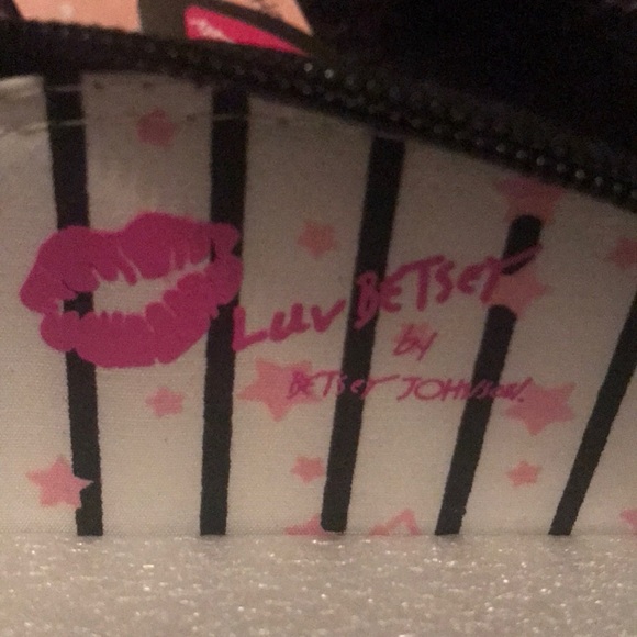 ⚜️Betsey Johnson Black Glitter Cat Wristlet Set! NWT! - Picture 6 of 6